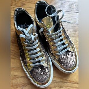 P448 Soho Sequin Leather Sneaker REPOSH SIZE 38
